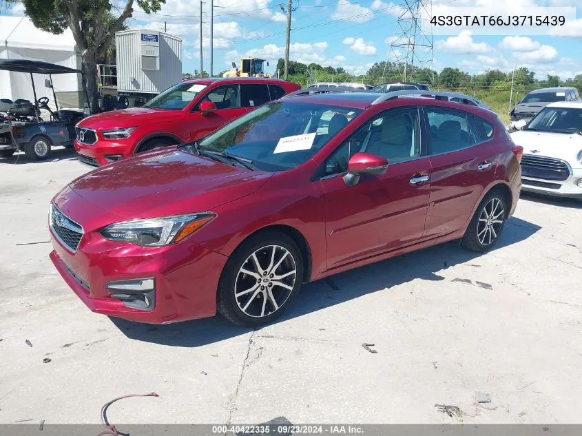 2018 Subaru Impreza 2.0I Limited VIN: 4S3GTAT66J3715439 Lot: 40422335