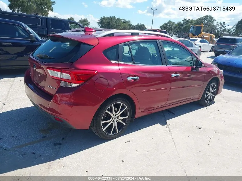 2018 Subaru Impreza 2.0I Limited VIN: 4S3GTAT66J3715439 Lot: 40422335