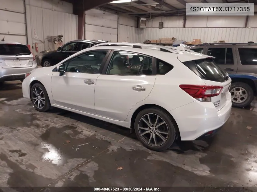 2018 Subaru Impreza 2.0I Limited VIN: 4S3GTAT6XJ3717355 Lot: 40467523