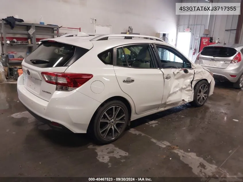 2018 Subaru Impreza 2.0I Limited VIN: 4S3GTAT6XJ3717355 Lot: 40467523