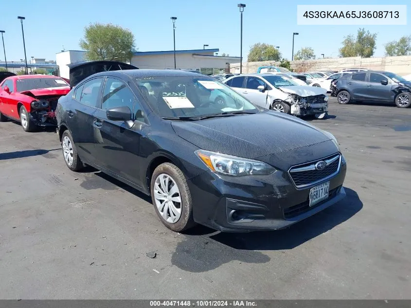 2018 Subaru Impreza 2.0I VIN: 4S3GKAA65J3608713 Lot: 40471448