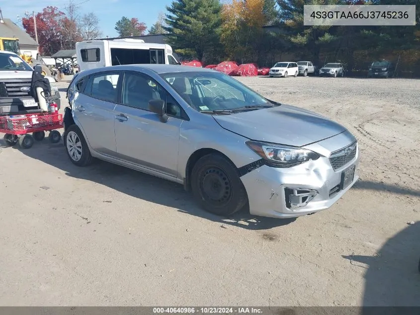 2018 Subaru Impreza 2.0I VIN: 4S3GTAA66J3745236 Lot: 40640986