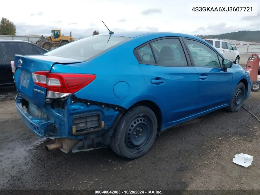 2018 Subaru Impreza 2.0I VIN: 4S3GKAA6XJ3607721 Lot: 40642083