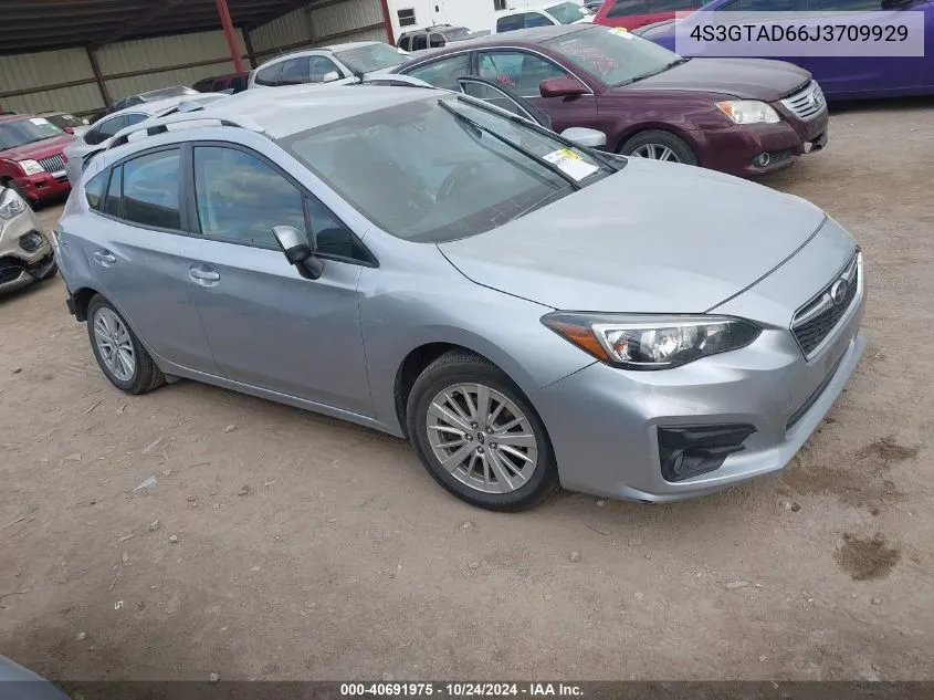 2018 Subaru Impreza Premium Plus VIN: 4S3GTAD66J3709929 Lot: 40691975