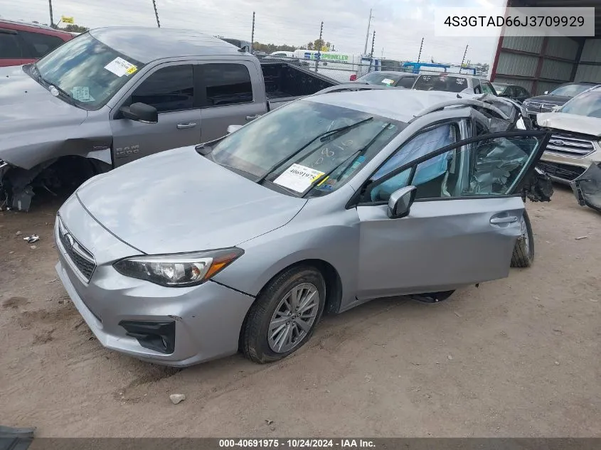 2018 Subaru Impreza Premium Plus VIN: 4S3GTAD66J3709929 Lot: 40691975