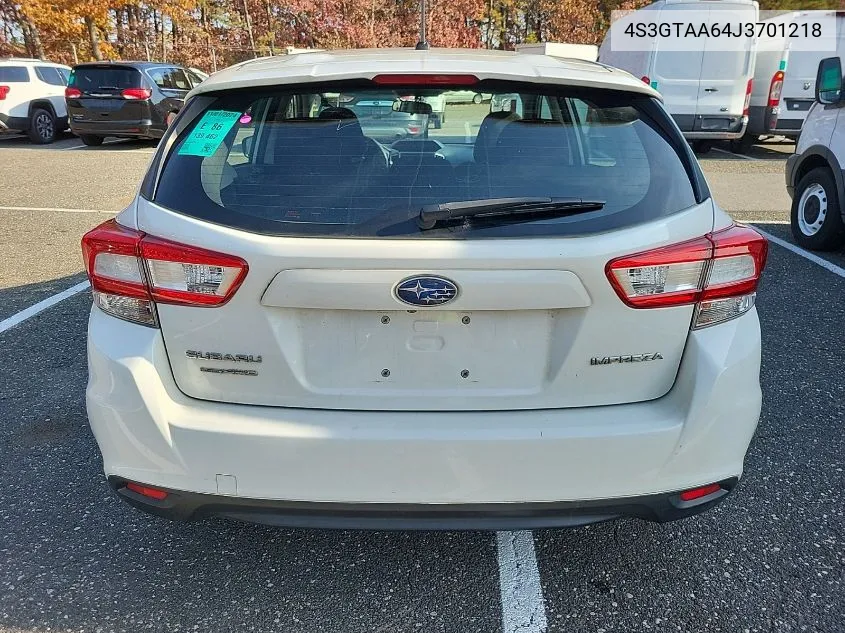 2018 Subaru Impreza 2.0I VIN: 4S3GTAA64J3701218 Lot: 40749474