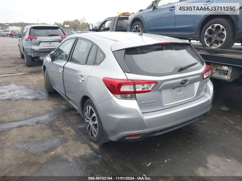 2018 Subaru Impreza 2.0I VIN: 4S3GTAA66J3711250 Lot: 40752184