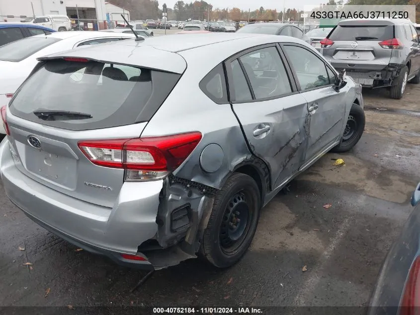 2018 Subaru Impreza 2.0I VIN: 4S3GTAA66J3711250 Lot: 40752184