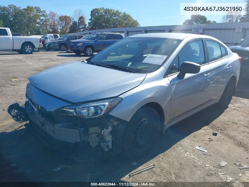 2018 Subaru Impreza 2.0I VIN: 4S3GKAA67J3621950 Lot: 40823944