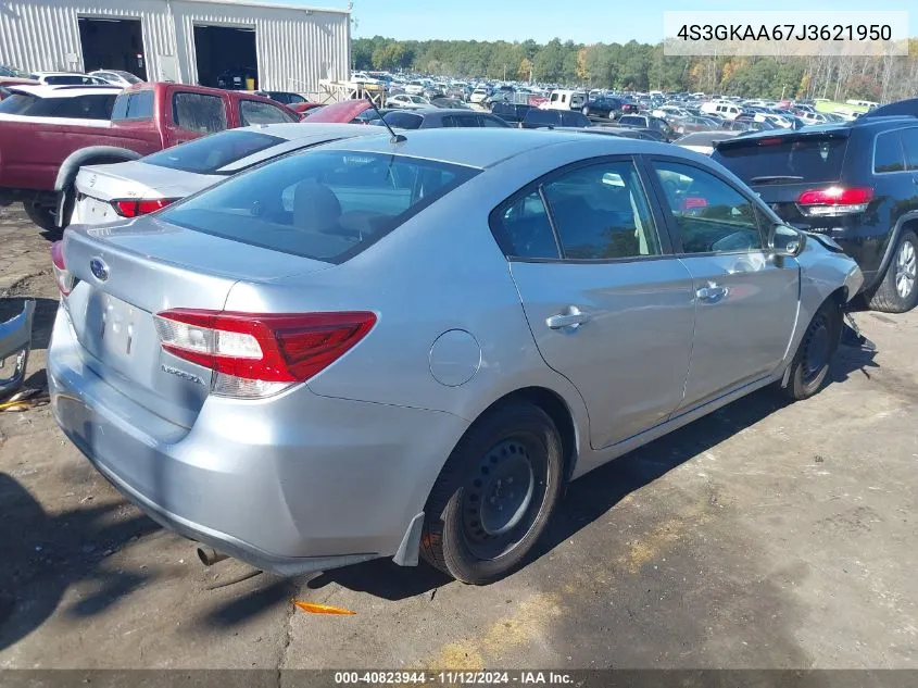 2018 Subaru Impreza 2.0I VIN: 4S3GKAA67J3621950 Lot: 40823944