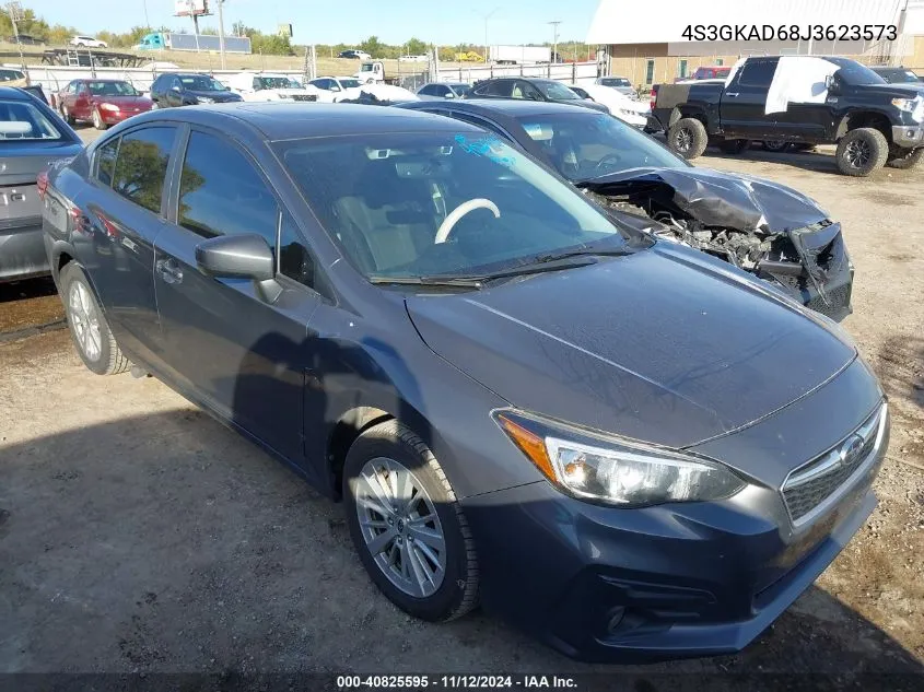 2018 Subaru Impreza 2.0I Premium VIN: 4S3GKAD68J3623573 Lot: 40825595