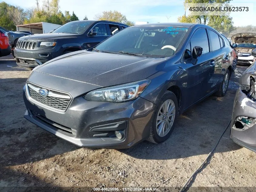 2018 Subaru Impreza 2.0I Premium VIN: 4S3GKAD68J3623573 Lot: 40825595