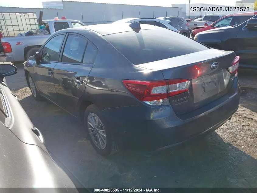 2018 Subaru Impreza 2.0I Premium VIN: 4S3GKAD68J3623573 Lot: 40825595