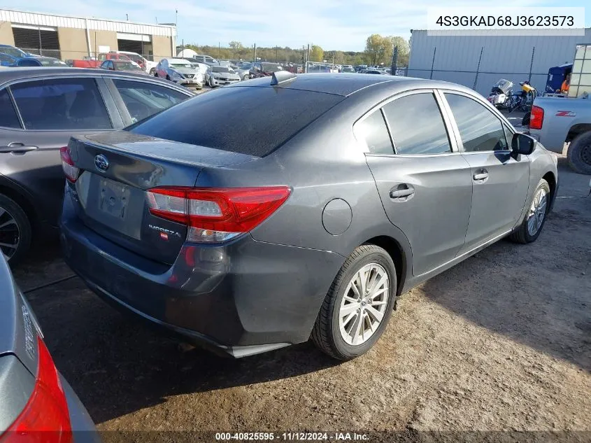 2018 Subaru Impreza 2.0I Premium VIN: 4S3GKAD68J3623573 Lot: 40825595