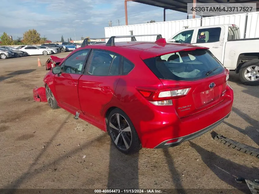 2018 Subaru Impreza 2.0I Sport VIN: 4S3GTAM64J3717527 Lot: 40854473