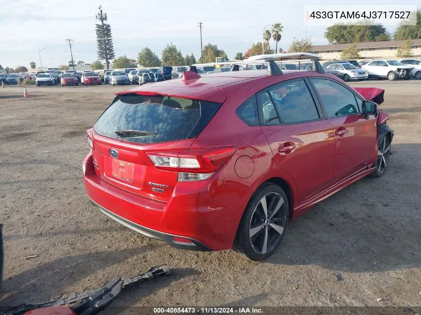 2018 Subaru Impreza 2.0I Sport VIN: 4S3GTAM64J3717527 Lot: 40854473