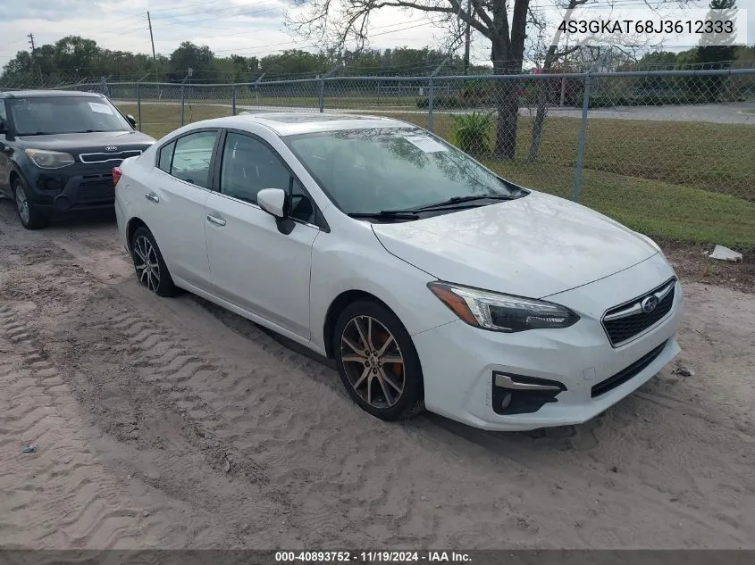 2018 Subaru Impreza 2.0I Limited VIN: 4S3GKAT68J3612333 Lot: 40893752