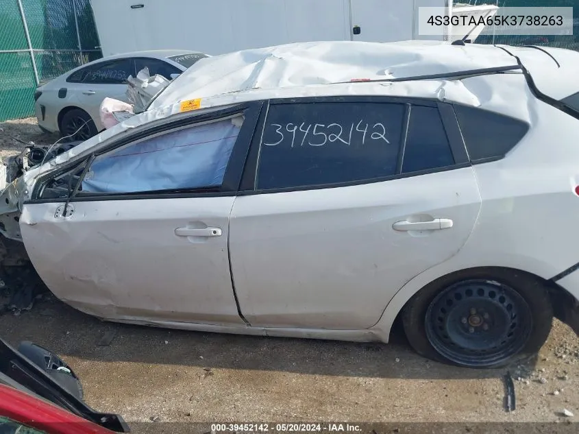 4S3GTAA65K3738263 2019 Subaru Impreza 2.0I