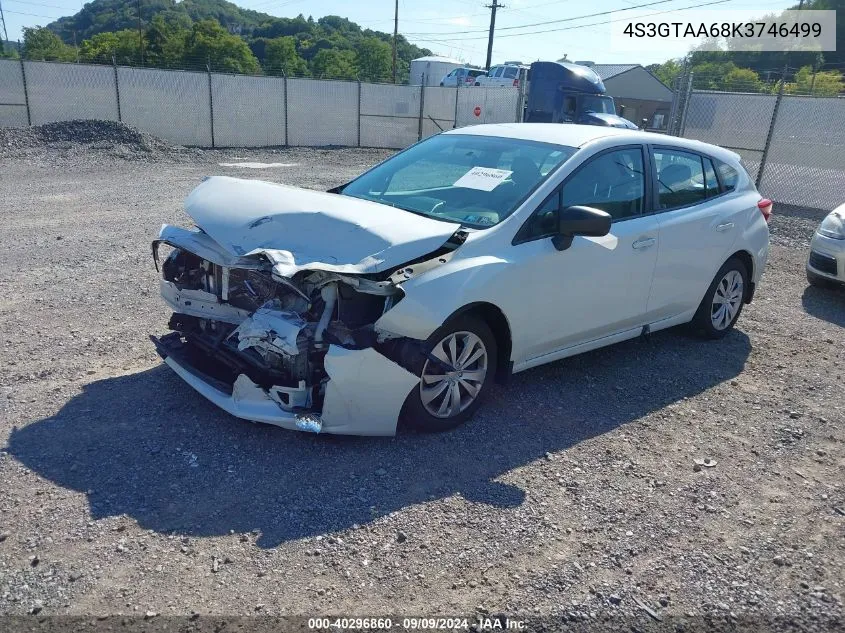 2019 Subaru Impreza 2.0I VIN: 4S3GTAA68K3746499 Lot: 40296860