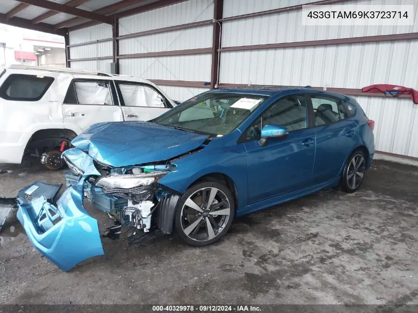 2019 Subaru Impreza Sport VIN: 4S3GTAM69K3723714 Lot: 40329978