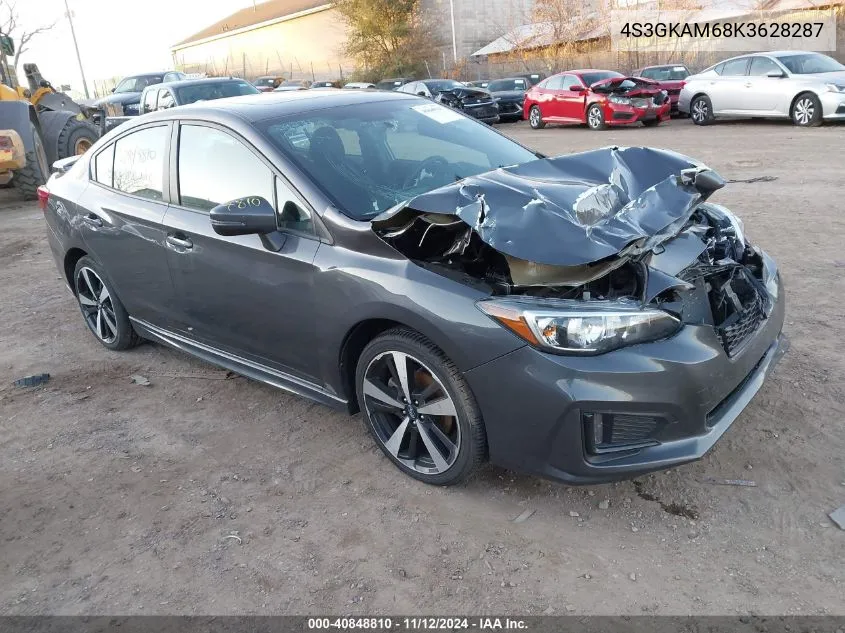 2019 Subaru Impreza 2.0I Sport VIN: 4S3GKAM68K3628287 Lot: 40848810