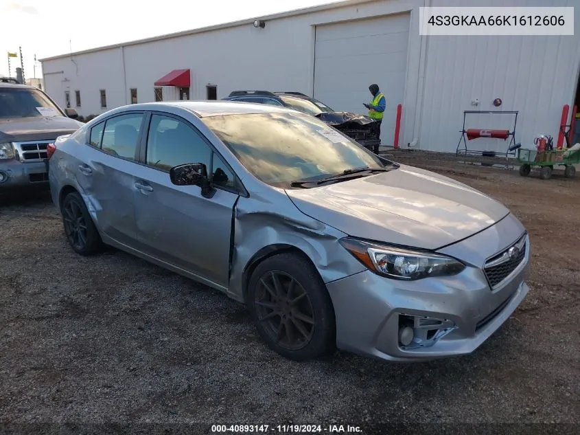 2019 Subaru Impreza 2.0I VIN: 4S3GKAA66K1612606 Lot: 40893147