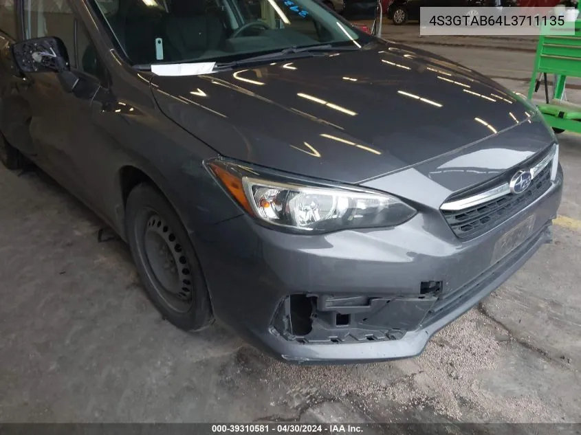 4S3GTAB64L3711135 2020 Subaru Impreza 5-Door