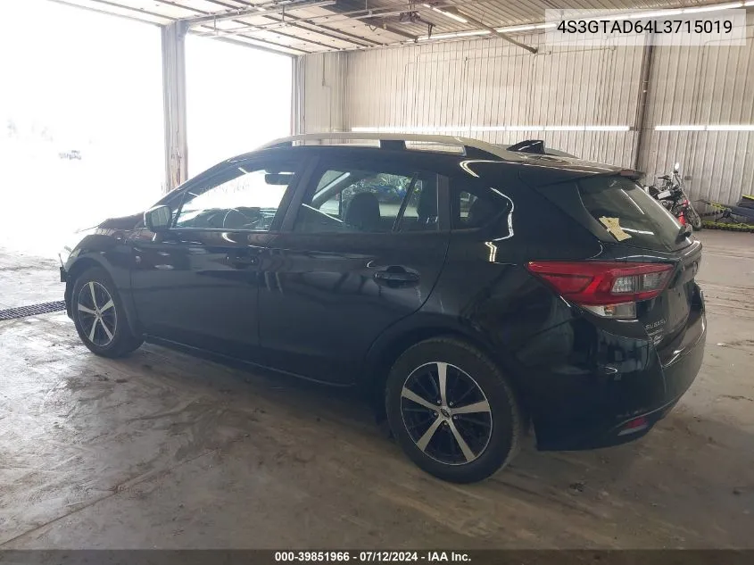 4S3GTAD64L3715019 2020 Subaru Impreza Premium 5-Door