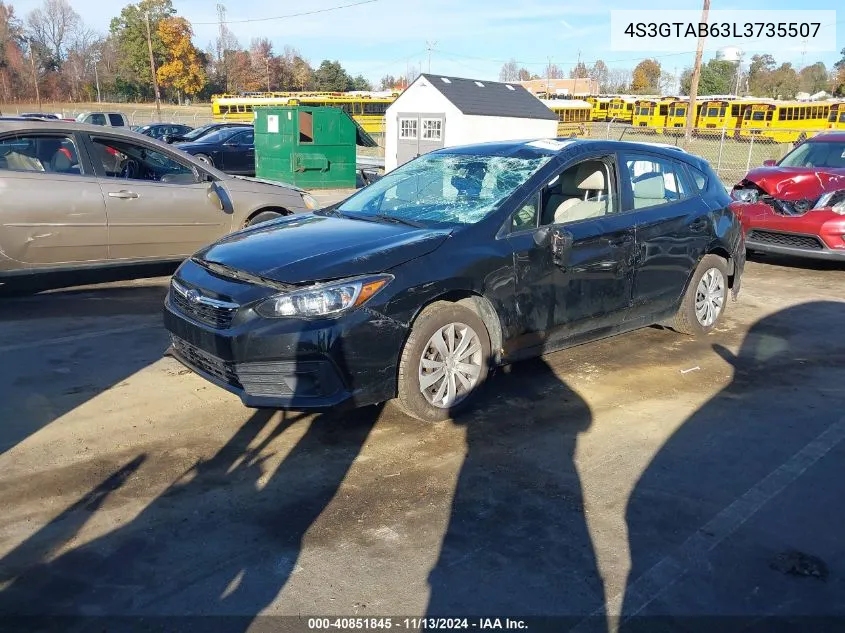 4S3GTAB63L3735507 2020 Subaru Impreza 5-Door