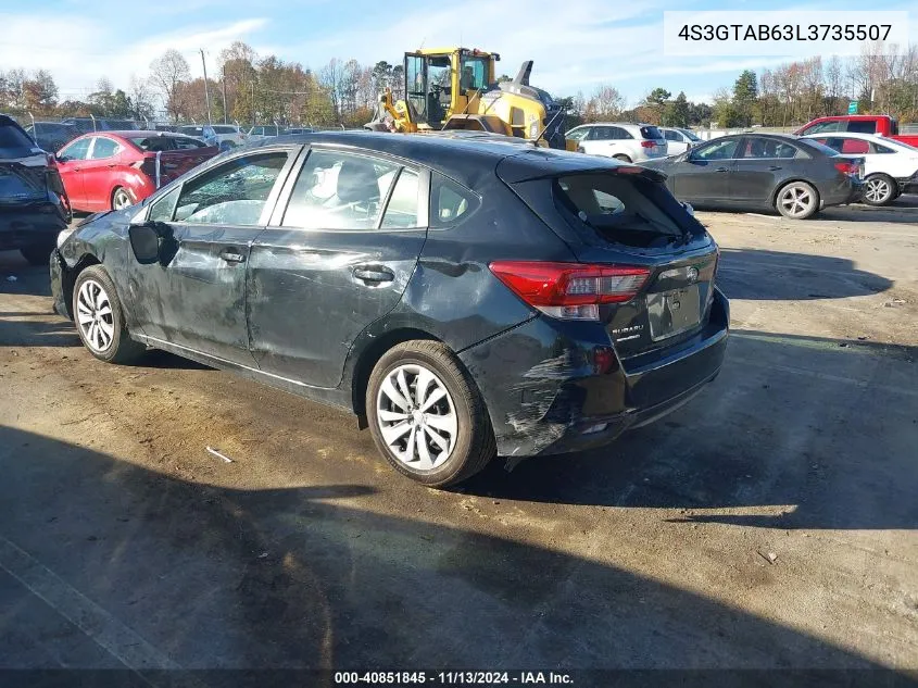 4S3GTAB63L3735507 2020 Subaru Impreza 5-Door