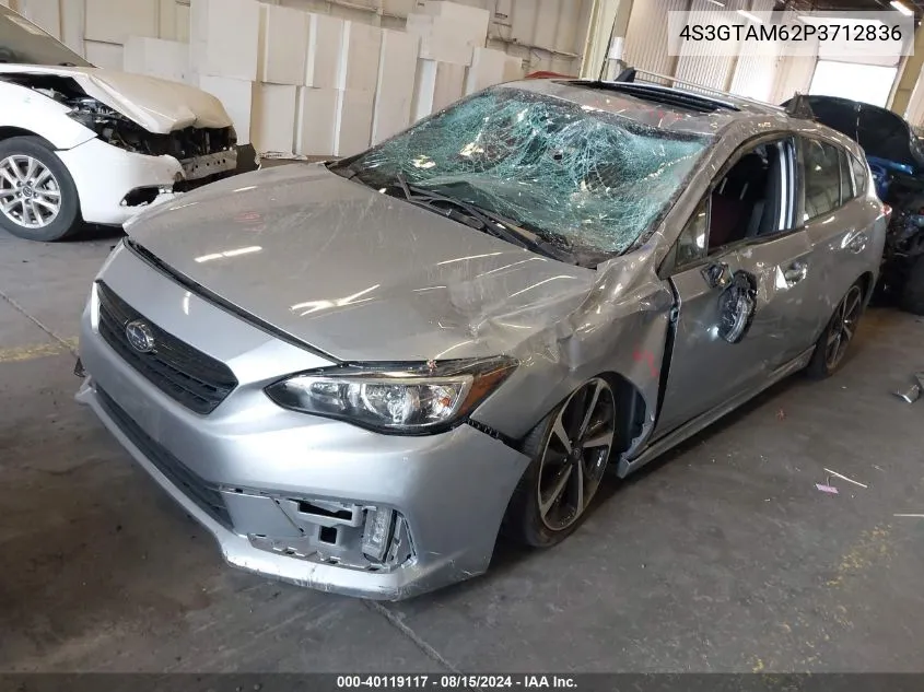 2023 Subaru Impreza Sport 5-Door VIN: 4S3GTAM62P3712836 Lot: 40119117