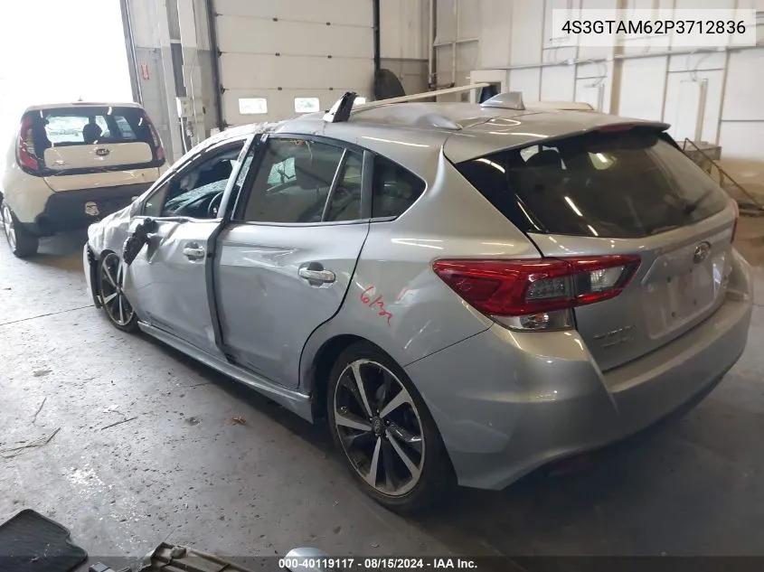 2023 Subaru Impreza Sport 5-Door VIN: 4S3GTAM62P3712836 Lot: 40119117