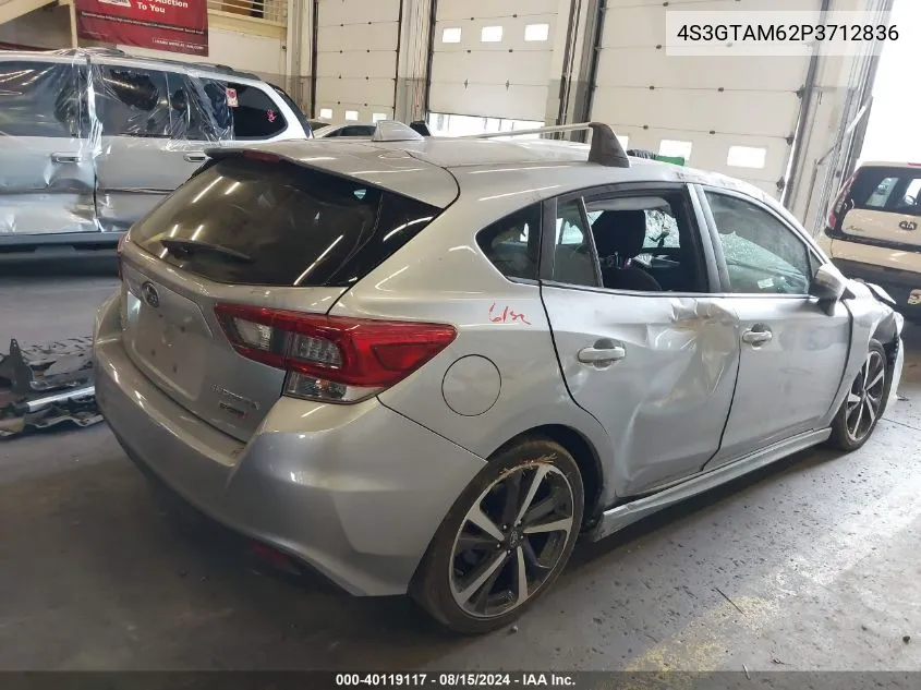 2023 Subaru Impreza Sport 5-Door VIN: 4S3GTAM62P3712836 Lot: 40119117