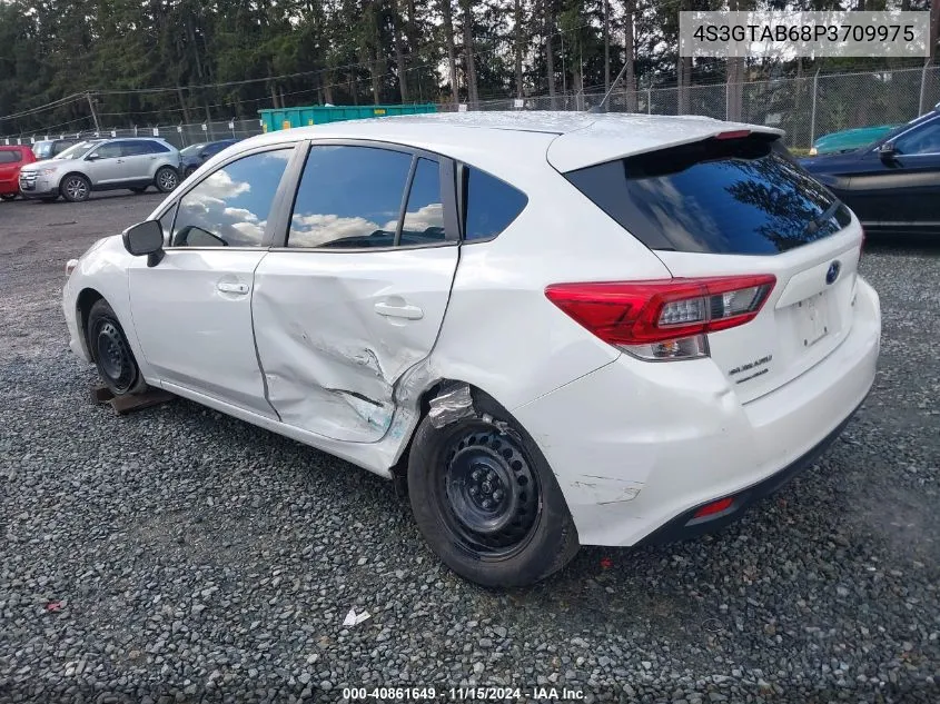 2023 Subaru Impreza Base 5-Door VIN: 4S3GTAB68P3709975 Lot: 40861649