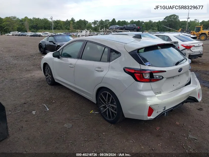 2024 Subaru Impreza Sport 5-Door VIN: JF1GUAFC5R8329677 Lot: 40216726