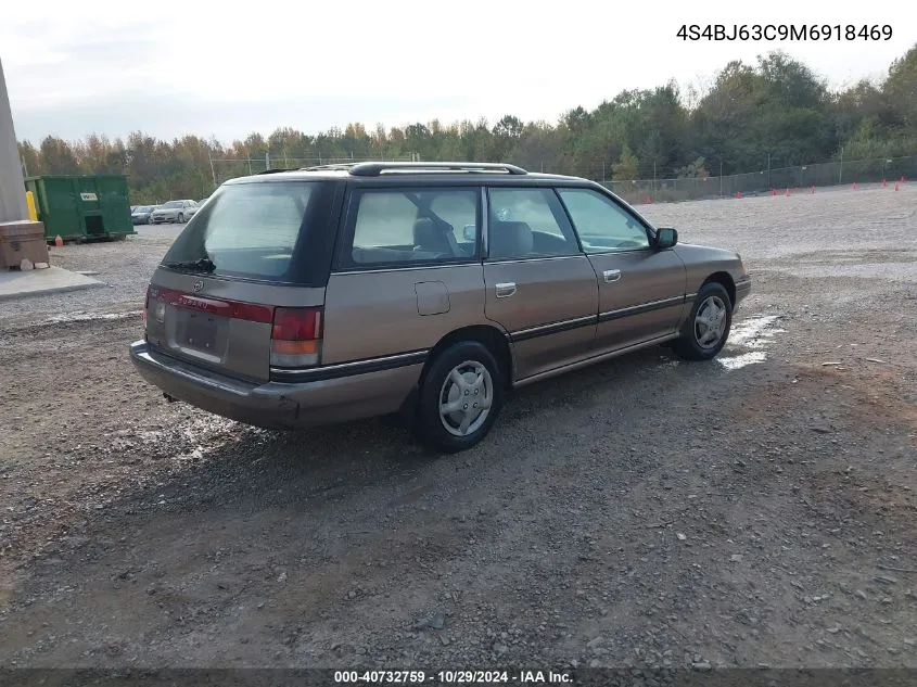 1991 Subaru Legacy L/Hx/Px/Rx VIN: 4S4BJ63C9M6918469 Lot: 40732759