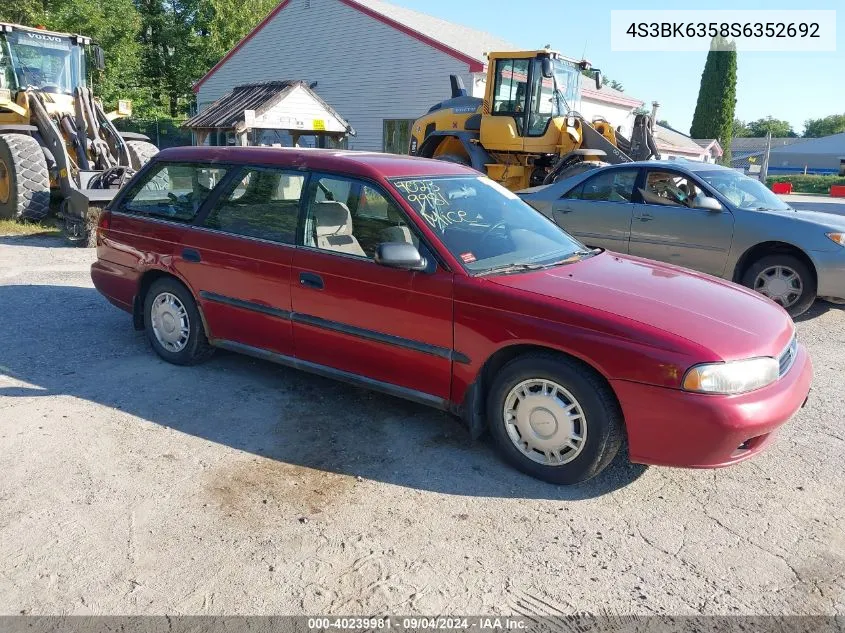 1995 Subaru Legacy L/Outback VIN: 4S3BK6358S6352692 Lot: 40239981