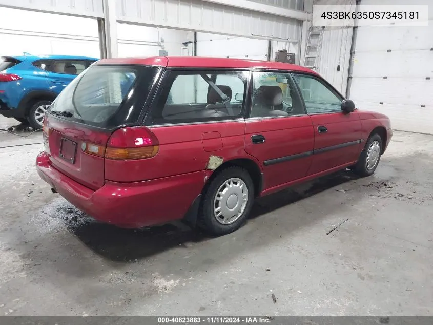 1995 Subaru Legacy L/Outback VIN: 4S3BK6350S7345181 Lot: 40823863