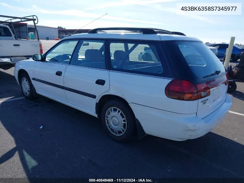 1995 Subaru Legacy L/Outback VIN: 4S3BK6358S7345977 Lot: 40849469