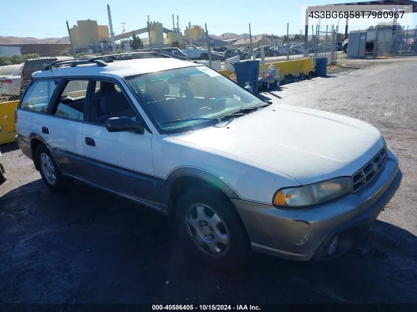 1996 Subaru Legacy Outback VIN: 4S3BG6858T7980967 Lot: 40586405