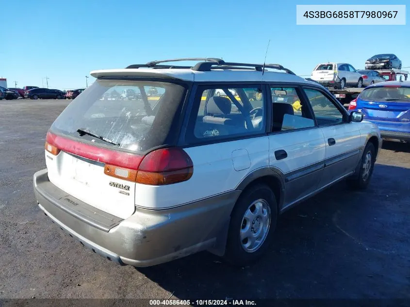 1996 Subaru Legacy Outback VIN: 4S3BG6858T7980967 Lot: 40586405