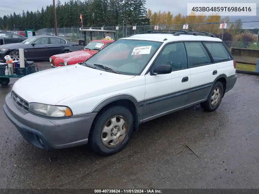 1996 Subaru Legacy Outback VIN: 4S3BG4859T6986416 Lot: 40739624