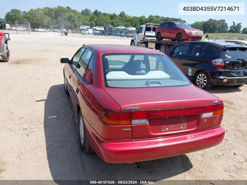 1997 Subaru Legacy L VIN: 4S3BD4355V7214671 Lot: 40187626