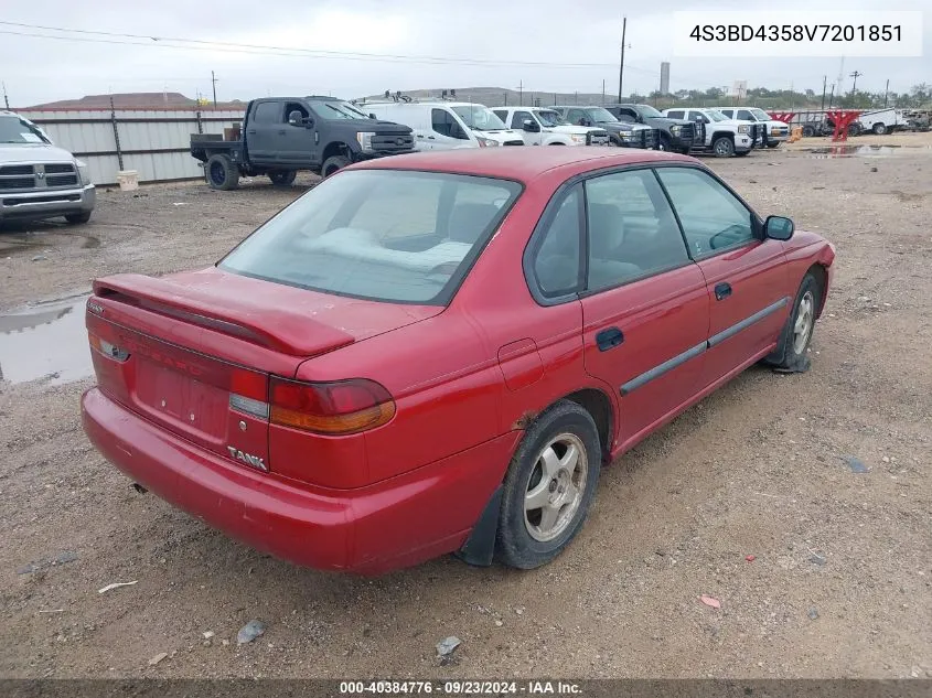 1997 Subaru Legacy L VIN: 4S3BD4358V7201851 Lot: 40384776