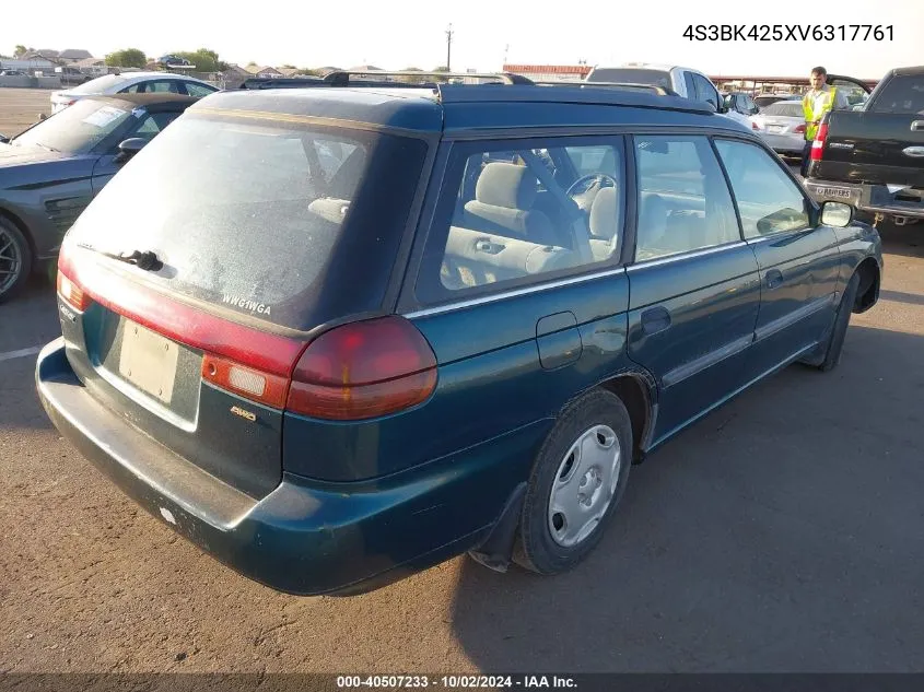 1997 Subaru Legacy Brighton VIN: 4S3BK425XV6317761 Lot: 40507233