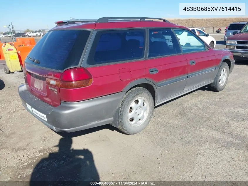 1997 Subaru Legacy Outback/Outback Limited VIN: 4S3BG685XV7614415 Lot: 40646857