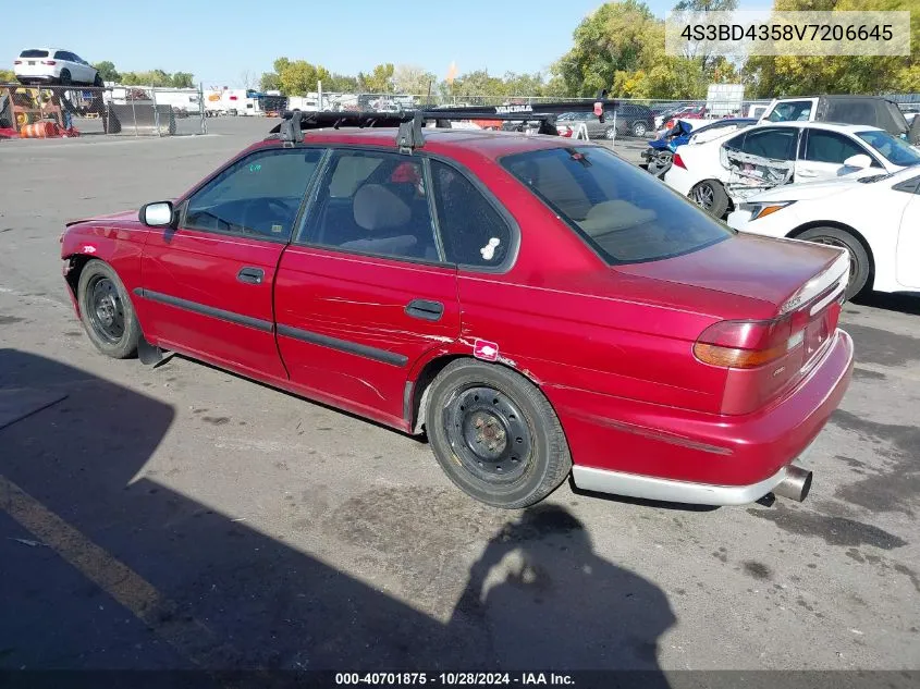 1997 Subaru Legacy L VIN: 4S3BD4358V7206645 Lot: 40701875