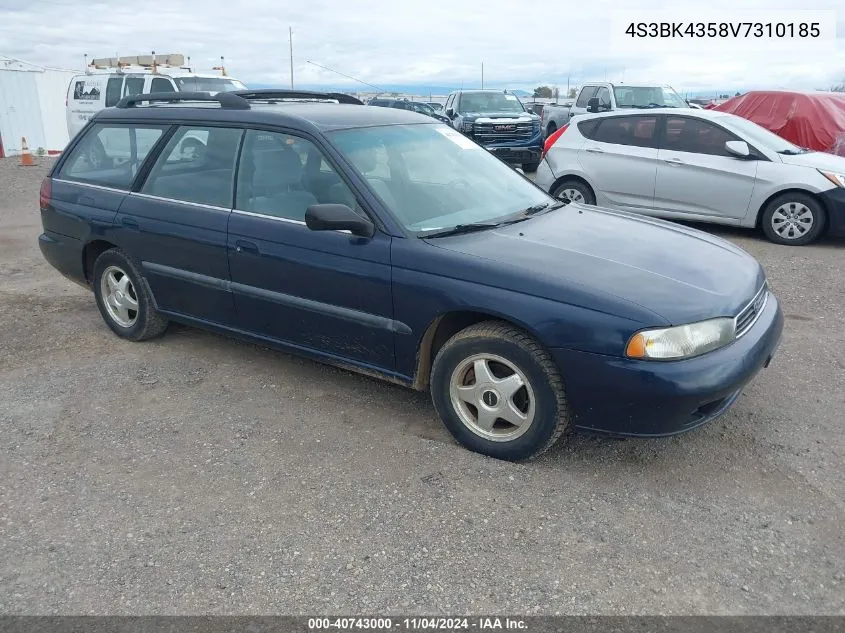 1997 Subaru Legacy L/Postal Rhd VIN: 4S3BK4358V7310185 Lot: 40743000