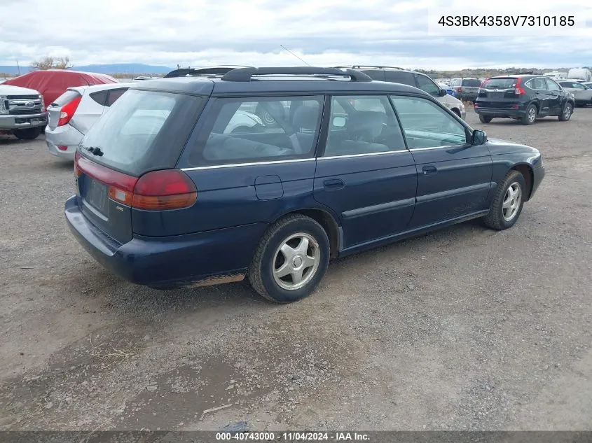 1997 Subaru Legacy L/Postal Rhd VIN: 4S3BK4358V7310185 Lot: 40743000