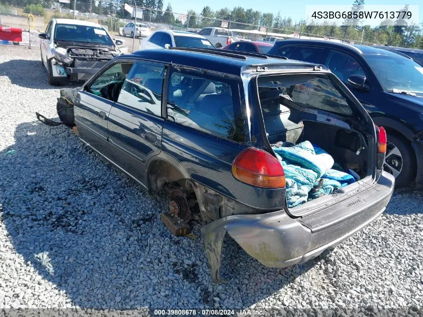 1998 Subaru Legacy Outback/Outback Limited/Outback Sport VIN: 4S3BG6858W7613779 Lot: 39808678